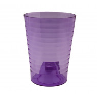 Кашпо для орхидей Эльба прозрачная фиолетовая 1,5 литра 